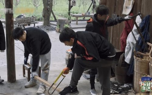 《向往5》黃磊智商下線遭吐槽 彈幕直呼其木工鋸常識缺失